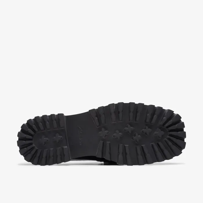 Stayso Free Black Leather Women Clarks Clogs and Mules