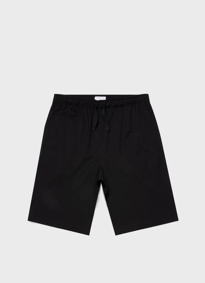 SUNSPEL Loungewear and Sleepwear Cotton Modal Lounge Shorts Black 8211 Men