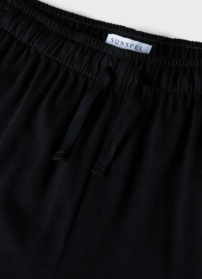 SUNSPEL Loungewear and Sleepwear Cotton Modal Lounge Shorts Black 8211 Men