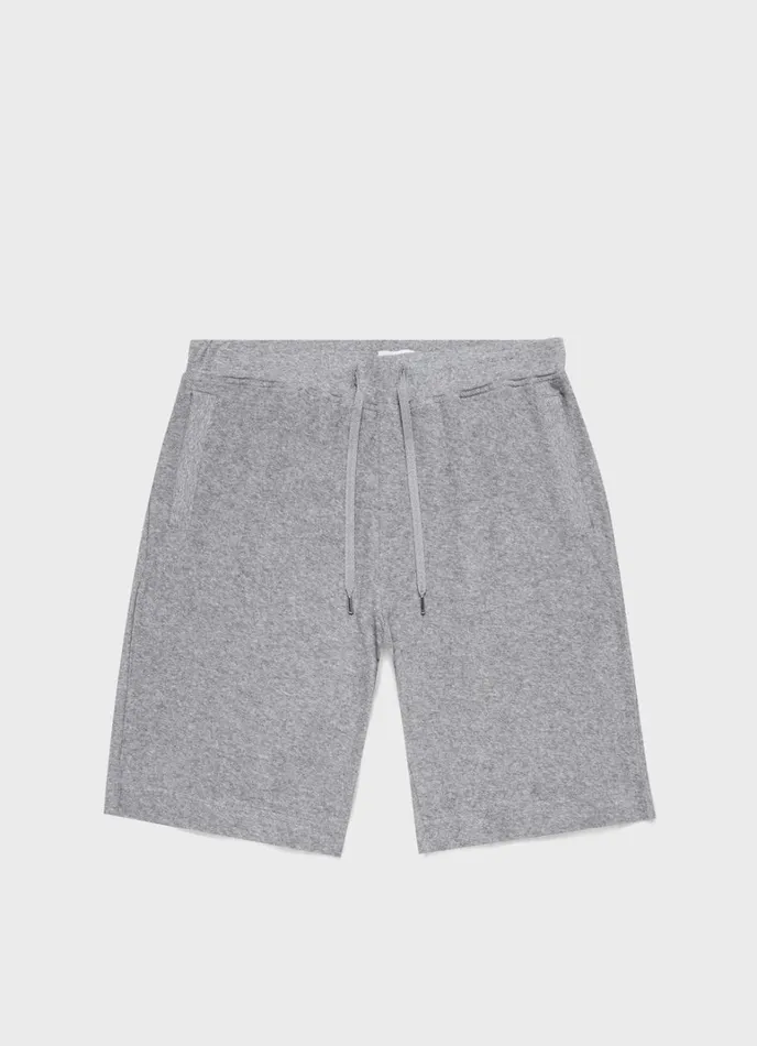 SUNSPEL Loungewear and Sleepwear Towelling Shorts Grey Melange 8211 Men