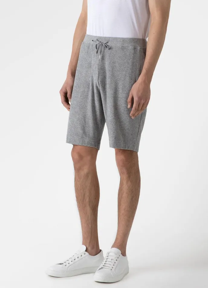 SUNSPEL Loungewear and Sleepwear Towelling Shorts Grey Melange 8211 Men