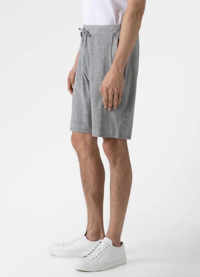 SUNSPEL Loungewear and Sleepwear Towelling Shorts Grey Melange 8211 Men