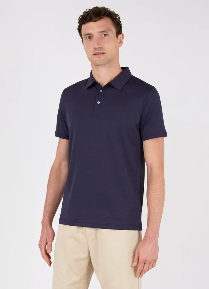 SUNSPEL Polo Shirts Jersey Classic Polo Shirt Navy 8211 Men
