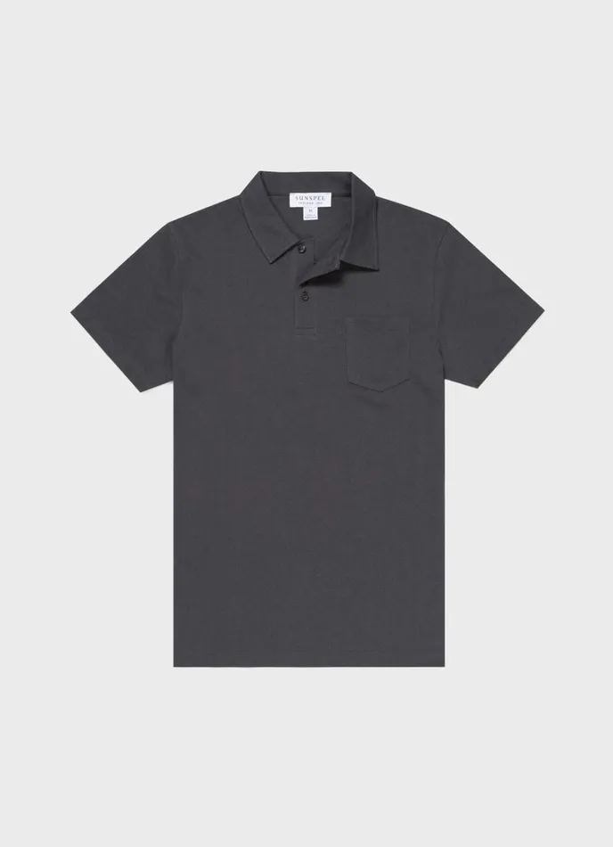 SUNSPEL Polo Shirts Riviera Polo Shirt Charcoal 8211 Men