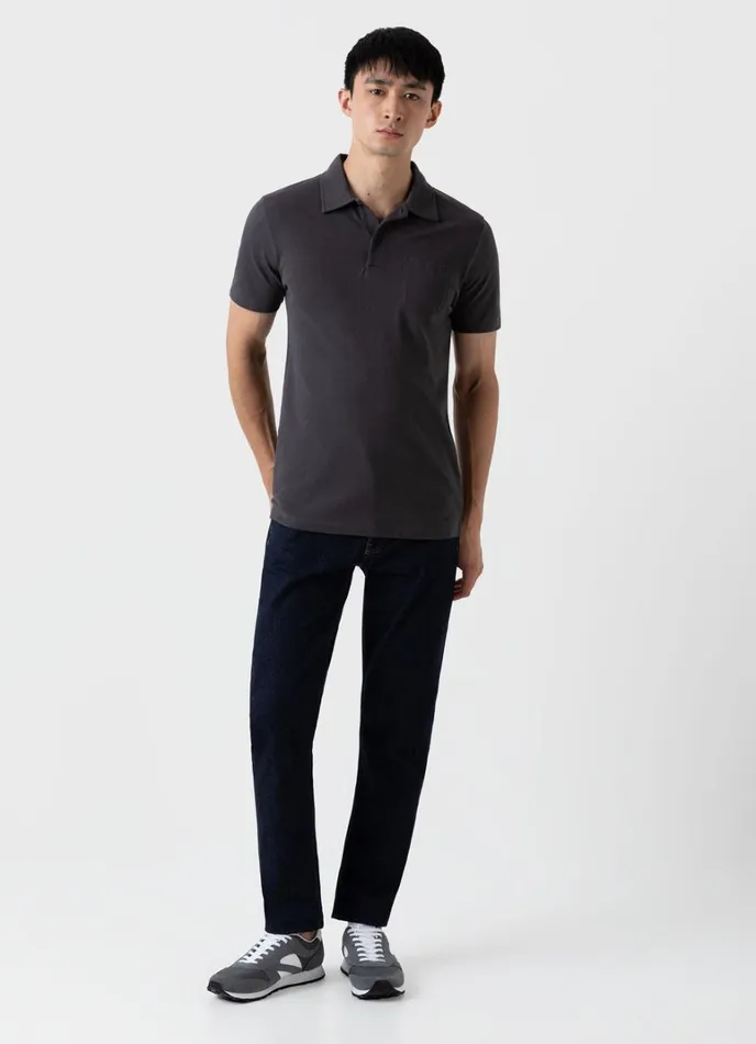 SUNSPEL Polo Shirts Riviera Polo Shirt Charcoal 8211 Men
