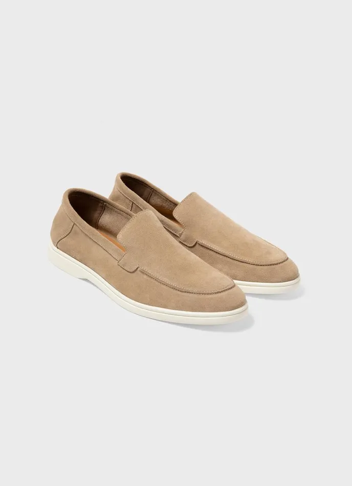 SUNSPEL Shoes Suede Loafer Sand 8211 Men