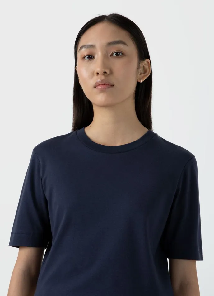 SUNSPEL Tshirts and Tops Mid Sleeve Tshirt Navy 8211 Women