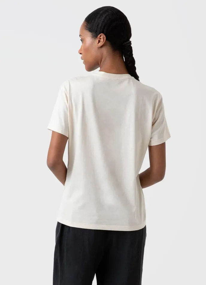 SUNSPEL Tshirts and Tops Undyed Boy Fit Tshirt Undyed 8211 Women