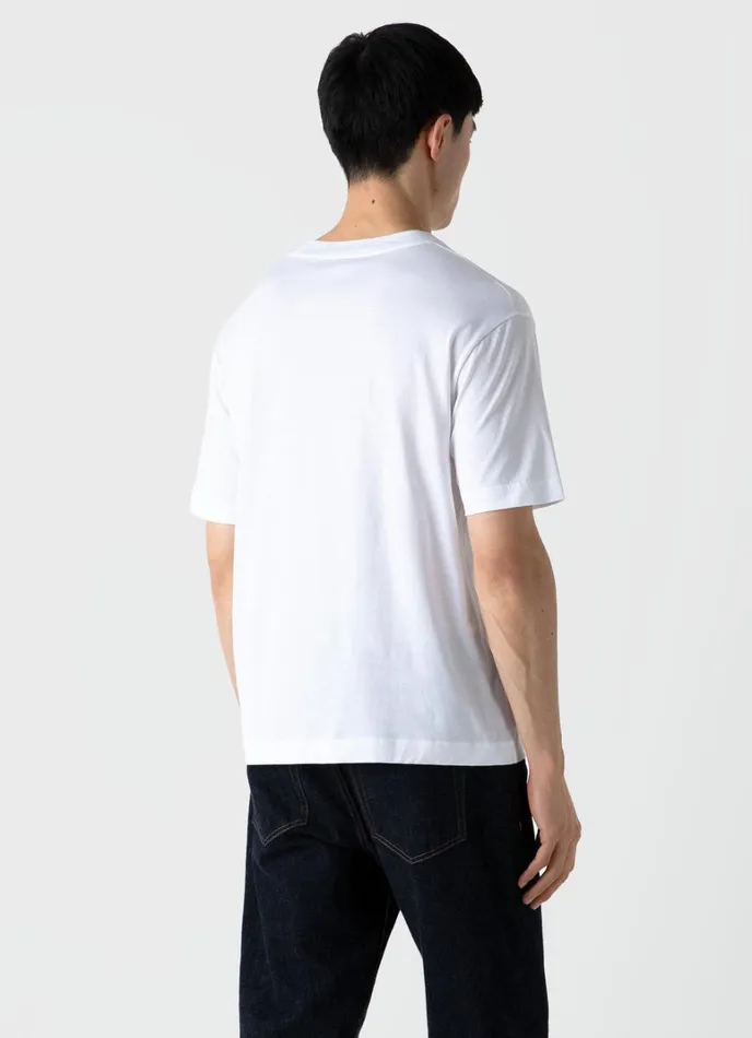 SUNSPEL Tshirts Mock Neck Tshirt White 8211 Men