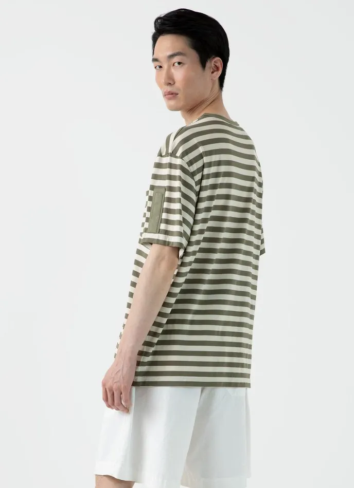 SUNSPEL Tshirts X Nigel Cabourn Tshirt Army Greenstone White 8211 Men