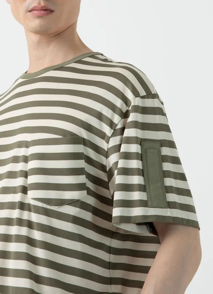 SUNSPEL Tshirts X Nigel Cabourn Tshirt Army Greenstone White 8211 Men