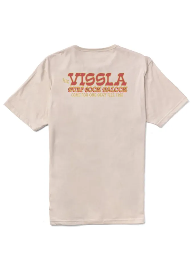 Surf Goon Saloon Organic Pkt Tee Bone Men Vissla Tees
