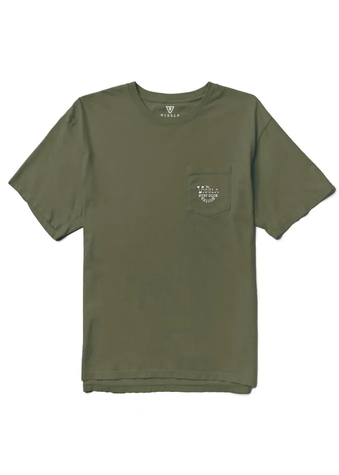 Surf Goon Saloon Organic Pkt Tee Surplus Men Vissla Tees