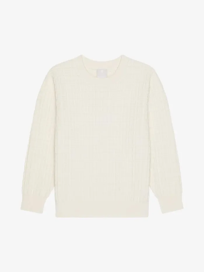 Sweater In 4g Jacquard Off White Kids Givenchy