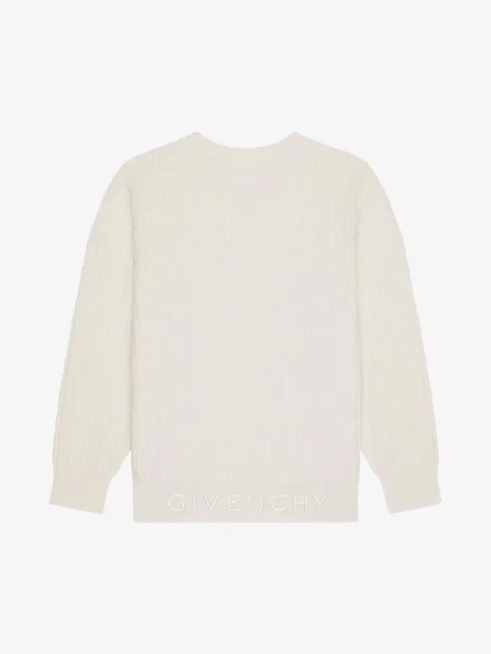 Sweater In 4g Jacquard Off White Kids Givenchy