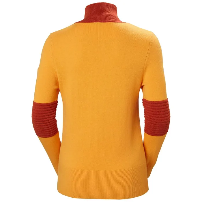 Sweaters Hoodies and Long Sleeve Shirts Women Helly Hansen W TRICOLORE KNITTED SWEATER 285 Saffron