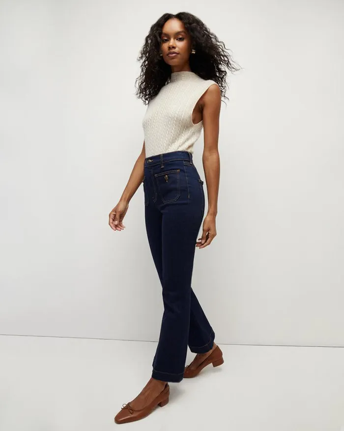 Sweaters Shop Veronica Beard Letita Cashmere Shell Oatmeal
