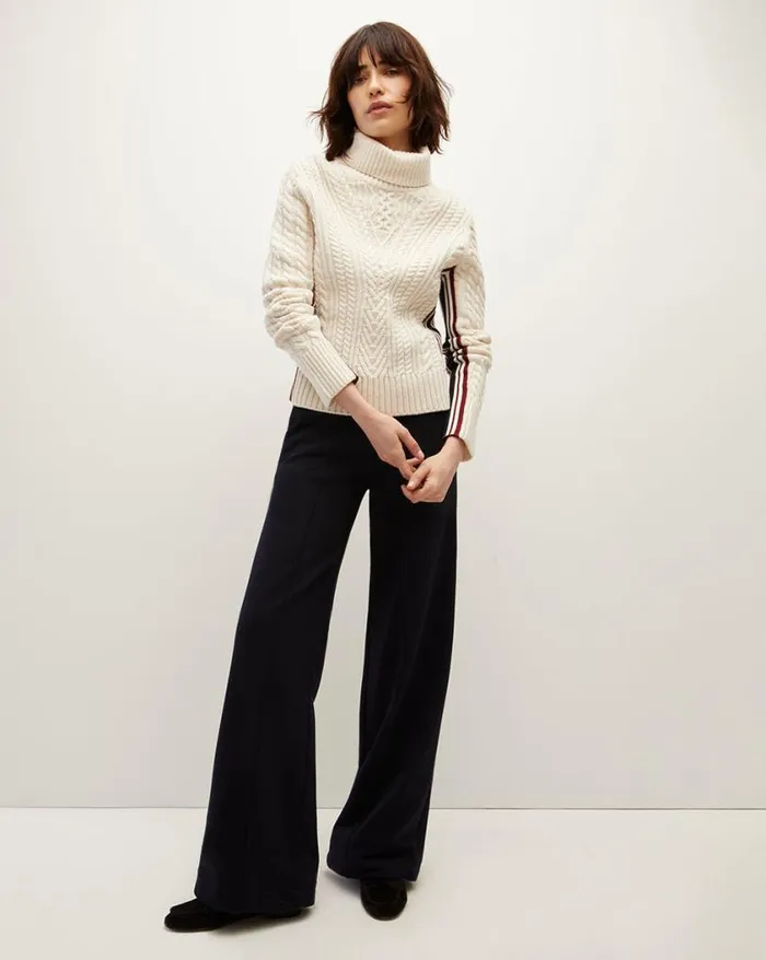 Sweaters Shop Veronica Beard Maril Lambswool Turtleneck Dark Ochre