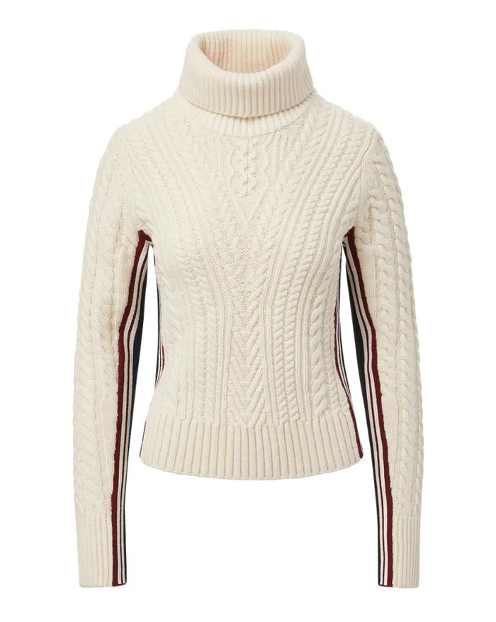 Sweaters Shop Veronica Beard Maril Lambswool Turtleneck Dark Ochre
