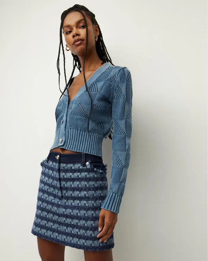 Sweaters Shop Veronica Beard Mirembe Cardigan Blue