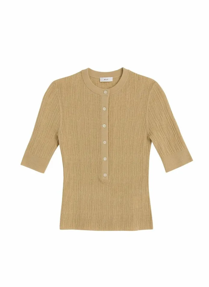 Sweaters Women ALC Fisher Fine Cotton Knit Top Lark Sweaters Women ALC Fisher Fine Cotton Knit Top Lark