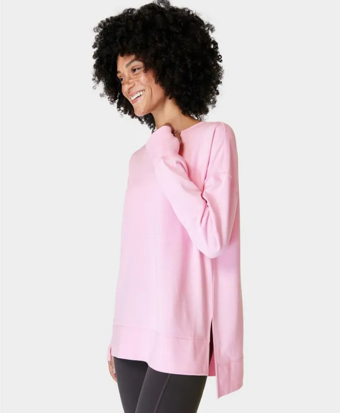 Sweaty Betty After Class Longline Sweatshirt Chalk Pink Clothing Sweatshirts Hoodies Sweaty Betty After Class Longline Sweatshirt Chalk Pink Clothing Sweatshirts Hoodies