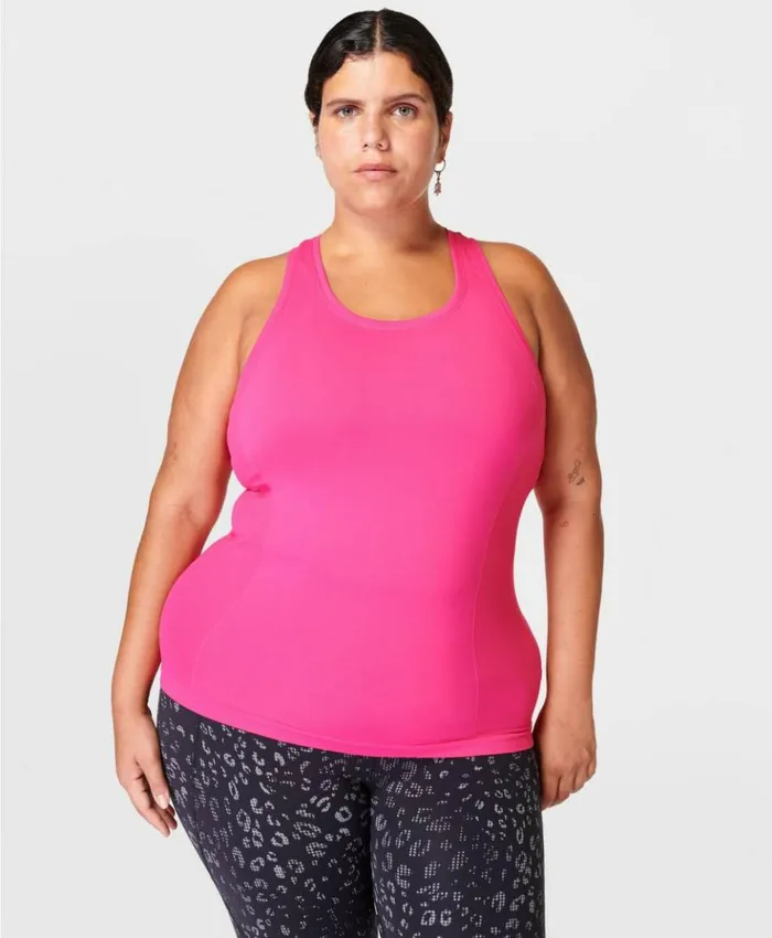 Sweaty Betty Athlete Seamless Gym Tank Punk Pink Clothing Tank Tops