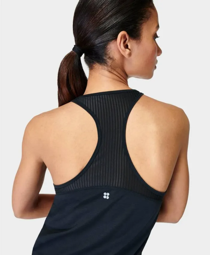 Sweaty Betty Breathe Easy Running Tank Black Clothing Tank Tops
