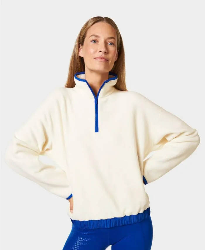 Sweaty Betty Mallow Fleece Half Zip Pullover Studio White Clothing Sweatshirts Hoodies Sweaty Betty Mallow Fleece Half Zip Pullover Studio White Clothing Sweatshirts Hoodies