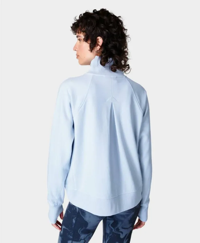 Sweaty Betty Revive Rib Half Zip Pullover Salt Blue Clothing Sweatshirts Hoodies Sweaty Betty Revive Rib Half Zip Pullover Salt Blue Clothing Sweatshirts Hoodies