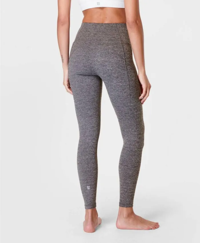 Sweaty Betty Super Soft Yoga Leggings Dark Grey Marl Clothing Full Length