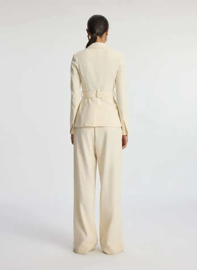 Swim Women ALC Savannah Stretch Linen Jacket Bone Swim Women ALC Savannah Stretch Linen Jacket Bone
