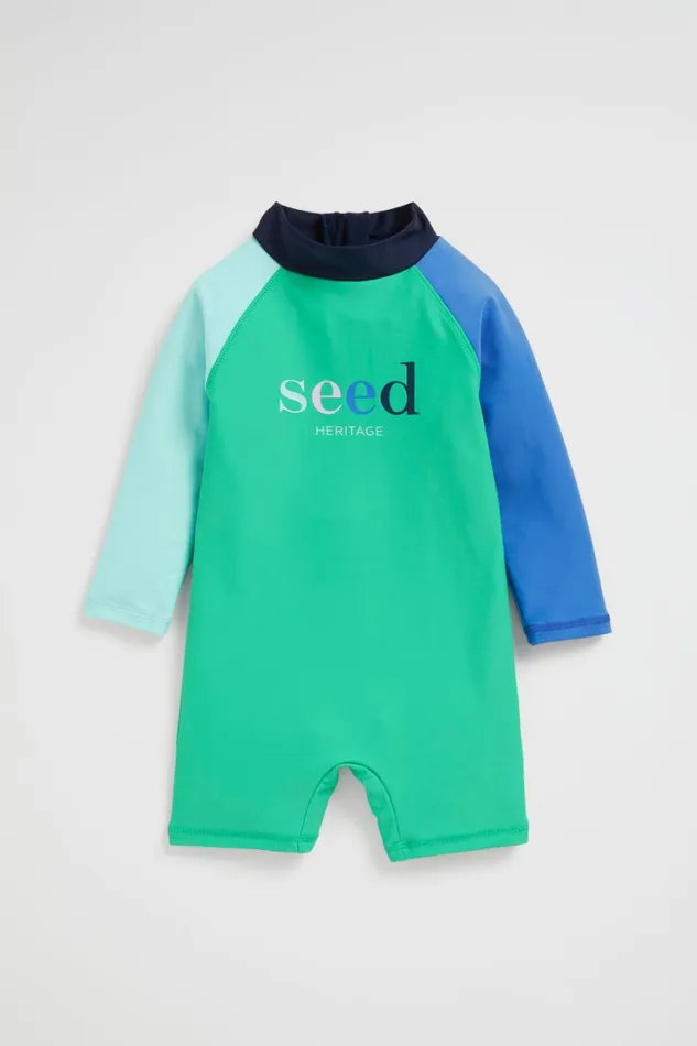 Swimwear Baby Seed Heritage Colourblock Rashsuit Multi