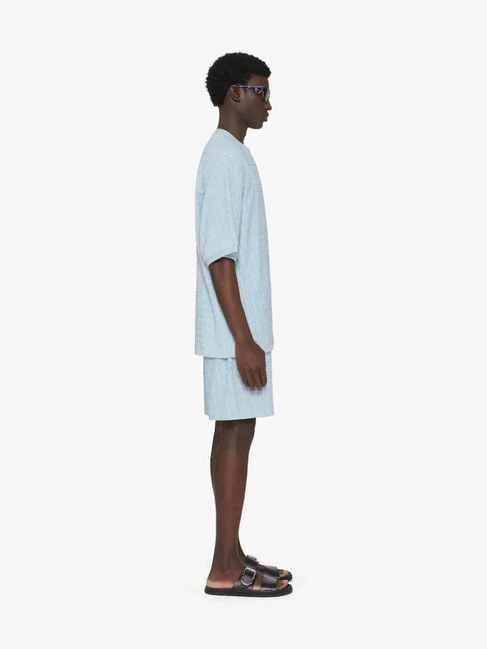 TShirt In 4g Cotton Towelling Sky Blue Men Givenchy TShirts