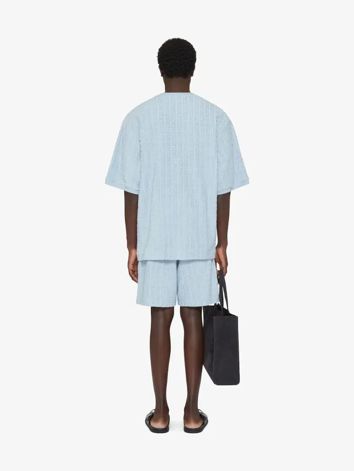 TShirt In 4g Cotton Towelling Sky Blue Men Givenchy TShirts