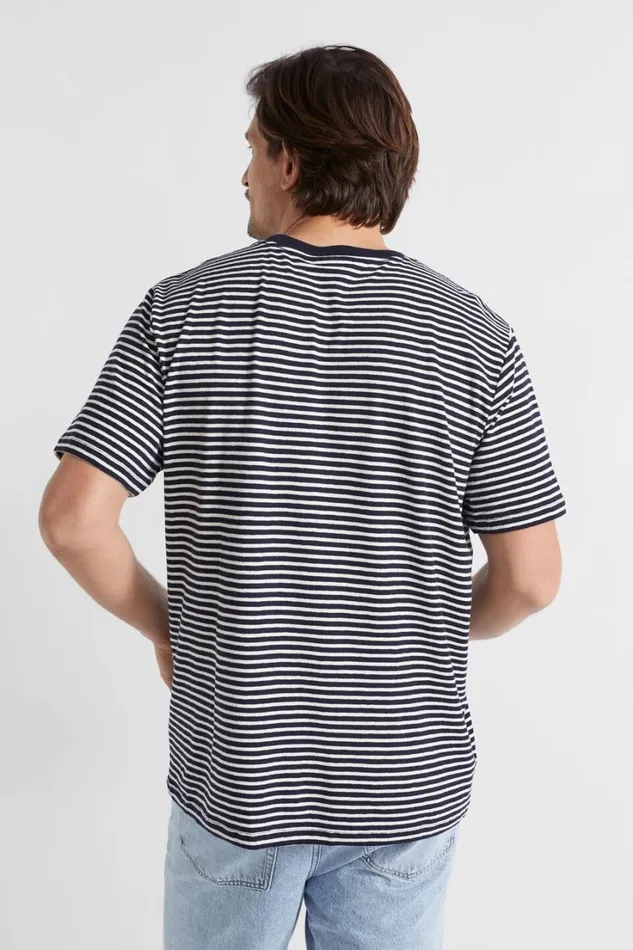 TShirts and Sweaters Man Seed Heritage Summer Pocket Tee Midnight Stripe