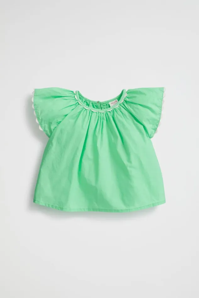 TShirts and Tops Baby Seed Heritage Ricrac Trim Top Pine Lime