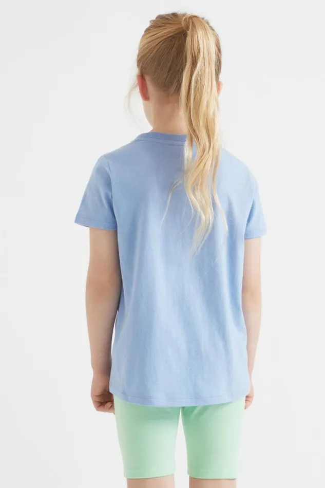 TShirts and Tops GirlBoy Seed Heritage Core Basic Tee Blue Iris
