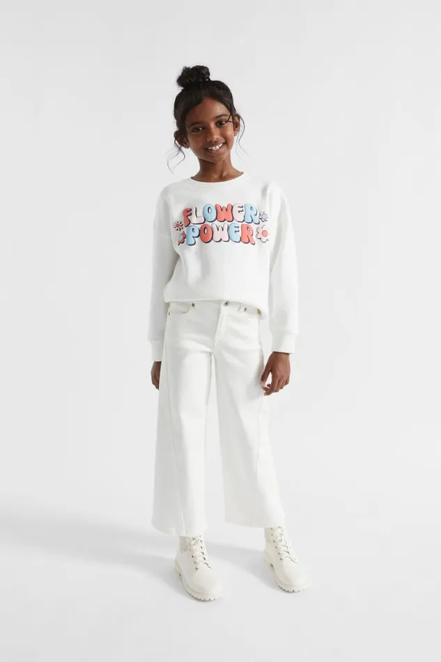 TShirts and Tops Girl Seed Heritage Flower Power Sweat Canvas