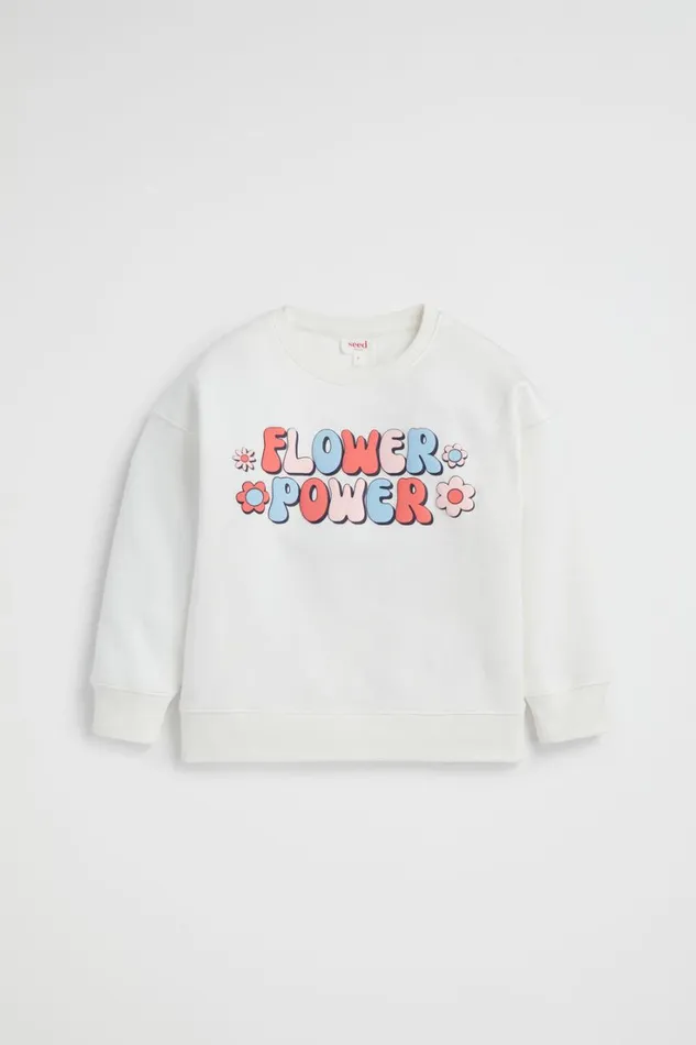 TShirts and Tops Girl Seed Heritage Flower Power Sweat Canvas