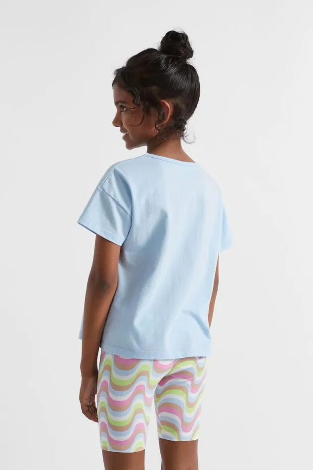 TShirts and Tops Girl Seed Heritage Peace Tee Baby Blue