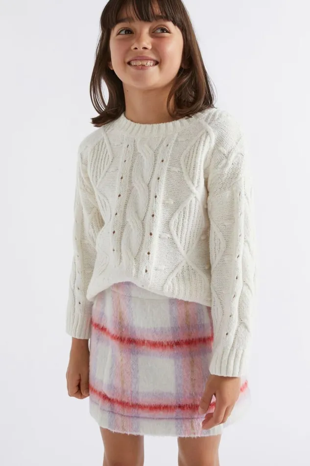 TShirts and Tops Girl Seed Heritage Pompom Cable Knit Canvas