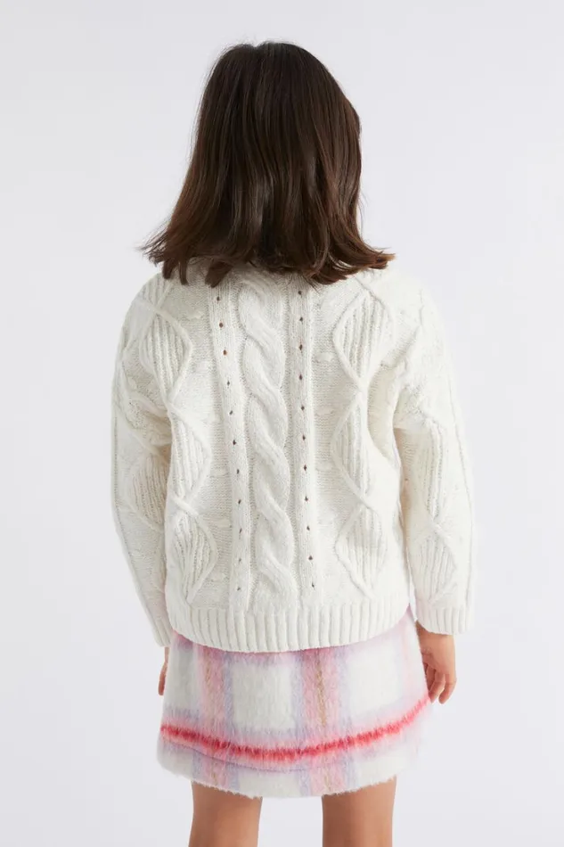 TShirts and Tops Girl Seed Heritage Pompom Cable Knit Canvas