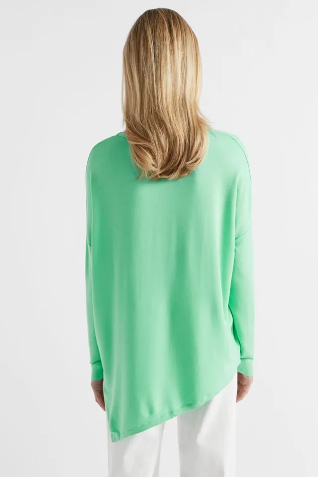TShirts and Tops Woman Seed Heritage Core Asymmetrical Top Key Lime