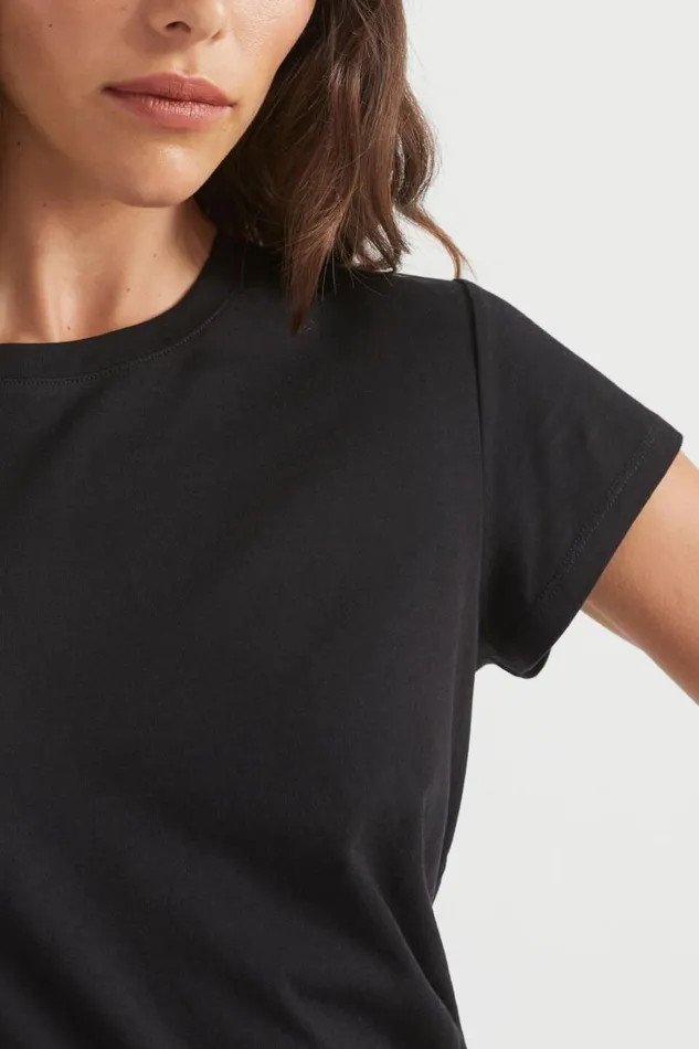 TShirts and Tops Woman Seed Heritage Core Neat Tee Black