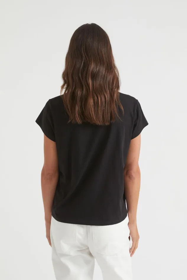 TShirts and Tops Woman Seed Heritage Core Neat Tee Black