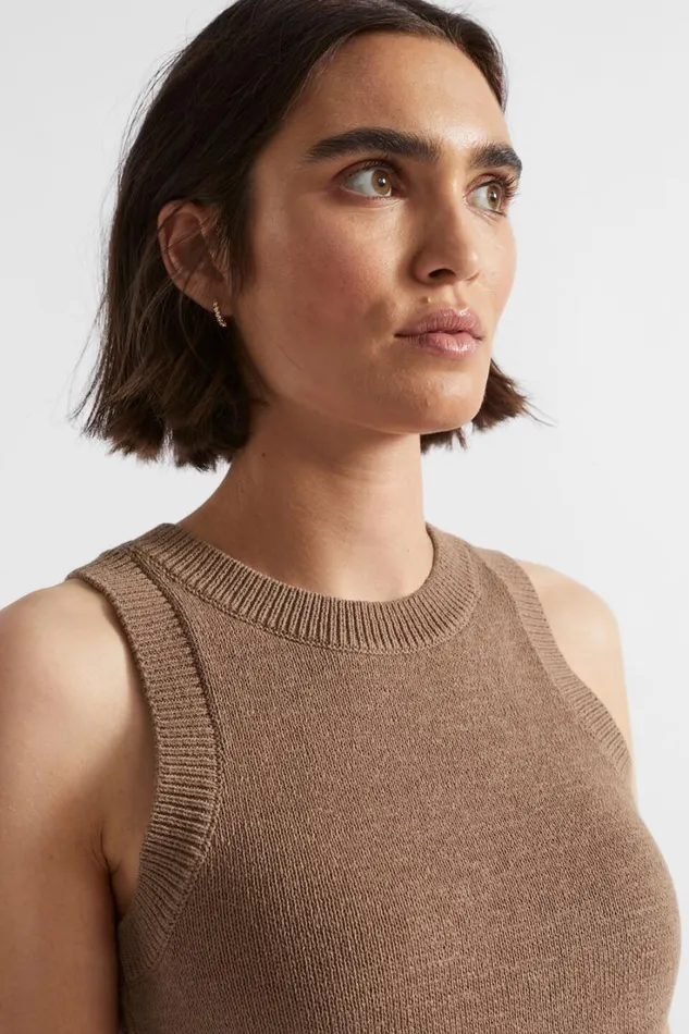 TShirts and Tops Woman Seed Heritage Cotton Knit Top Woodland