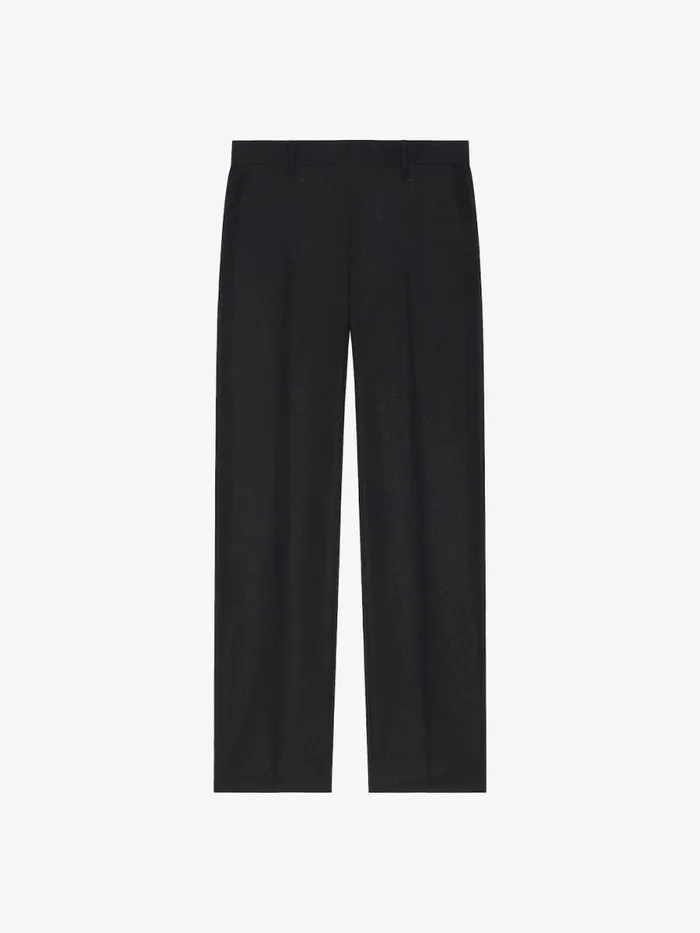 Tailored Pants In Wool And Lurex With Rhinestones Black Men Givenchy Pants and Shorts Tailored Pants In Wool And Lurex With Rhinestones Black Men Givenchy Pants and Shorts