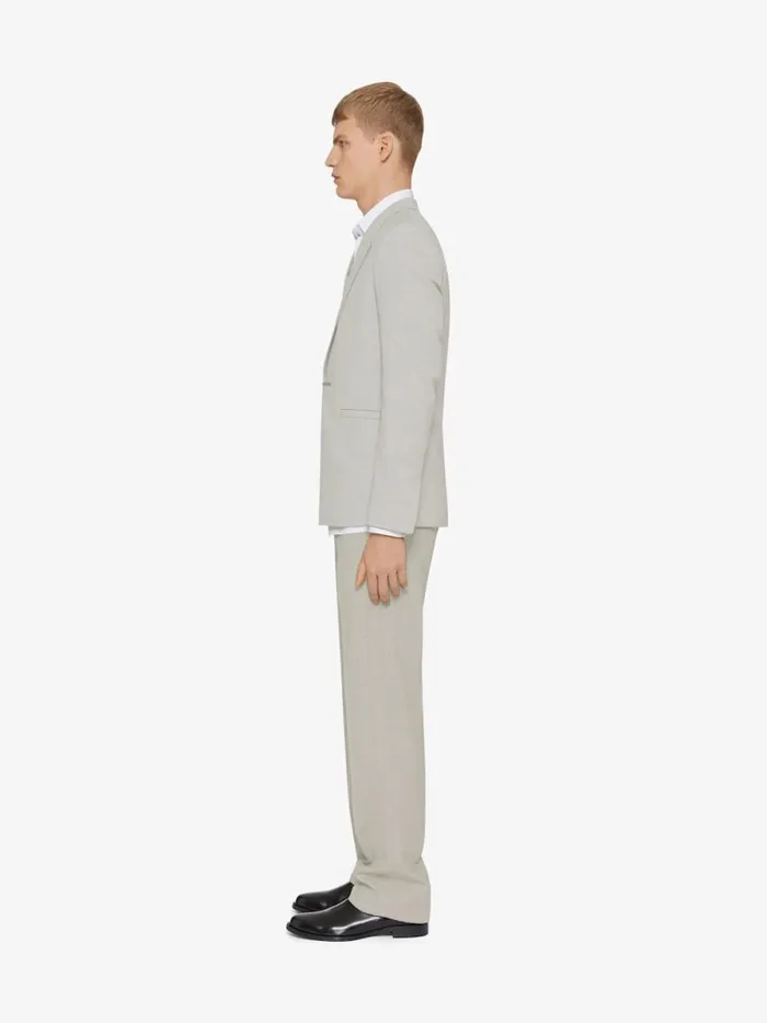 Tailored Pants In Wool Cloud Grey Men Givenchy Pants and Shorts
