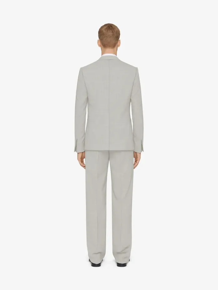 Tailored Pants In Wool Cloud Grey Men Givenchy Pants and Shorts